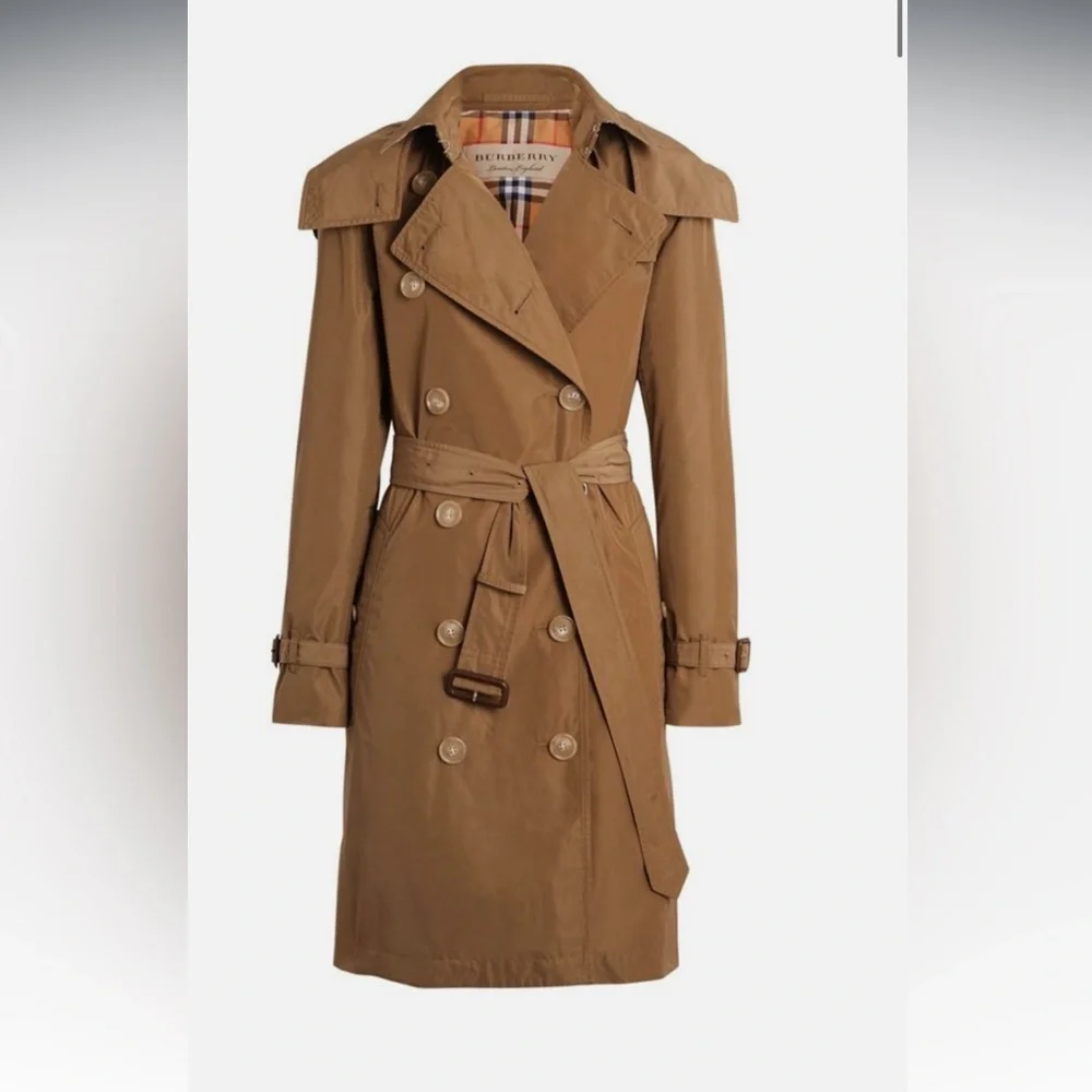 Burberry taffeta trench coat size US 4 - Picture 1 of 13